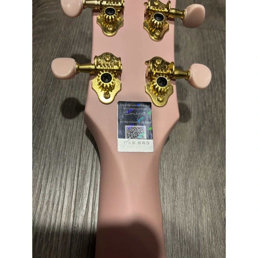 Enya Nova U Concert Ukulele Pink w/ Hard Case Tuner & Capo Carbon Fiber